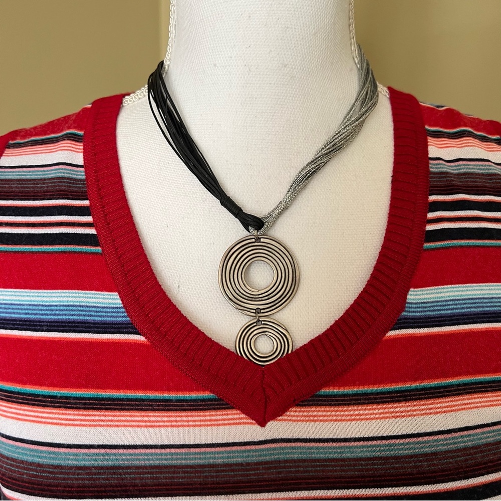 Red White & Blue Striped Knit Vest from Greece - Picture 4 of 12